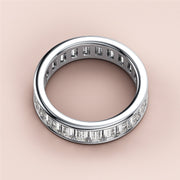 2.00 TCW Emerald Cut Lab Grown Diamond Wedding Band Gift For Her Mapple Gems